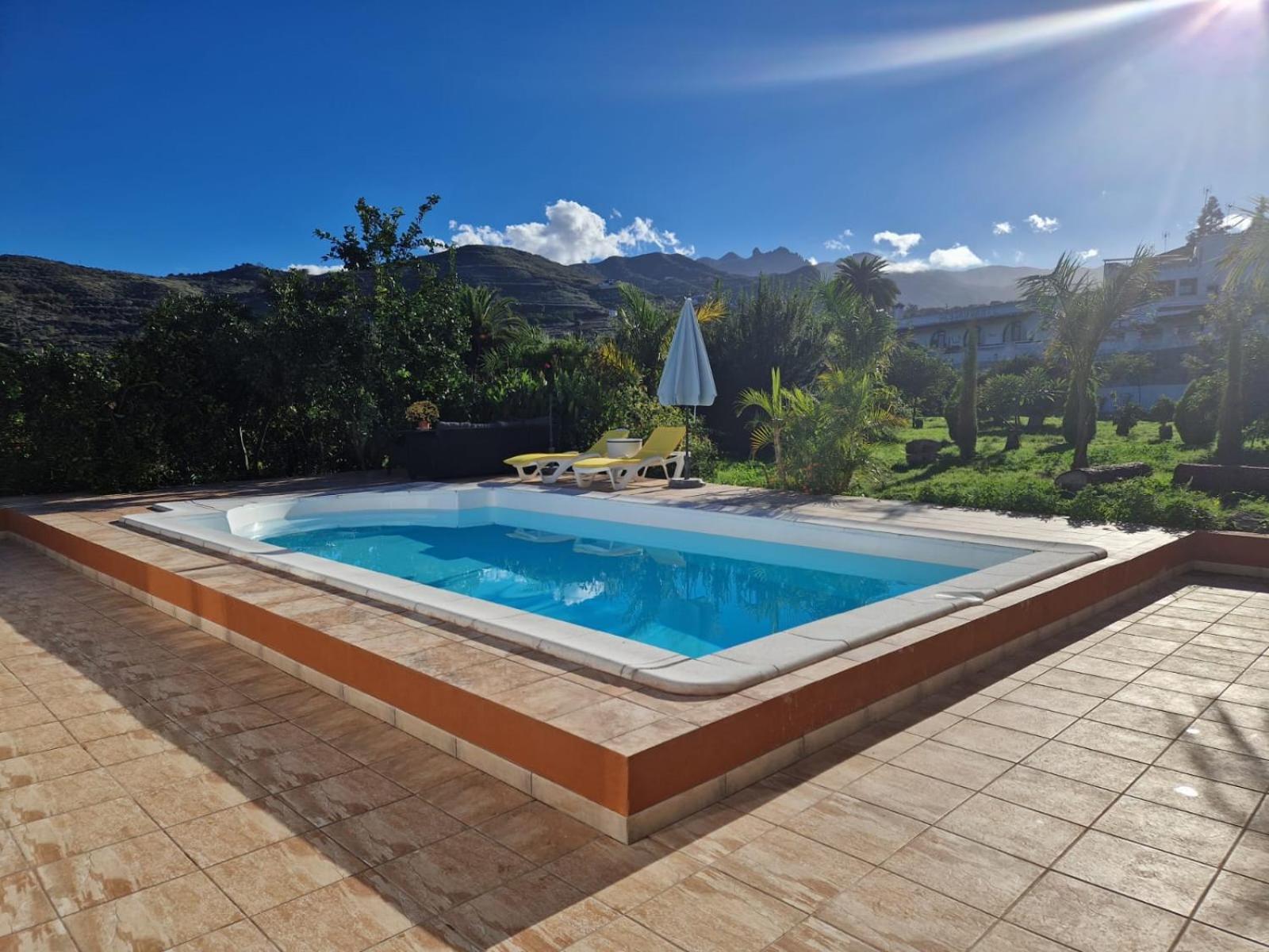 Casa Con Piscina, High-Speed Wi-Fi Y Vistas Villa Santa Brígida Eksteriør billede