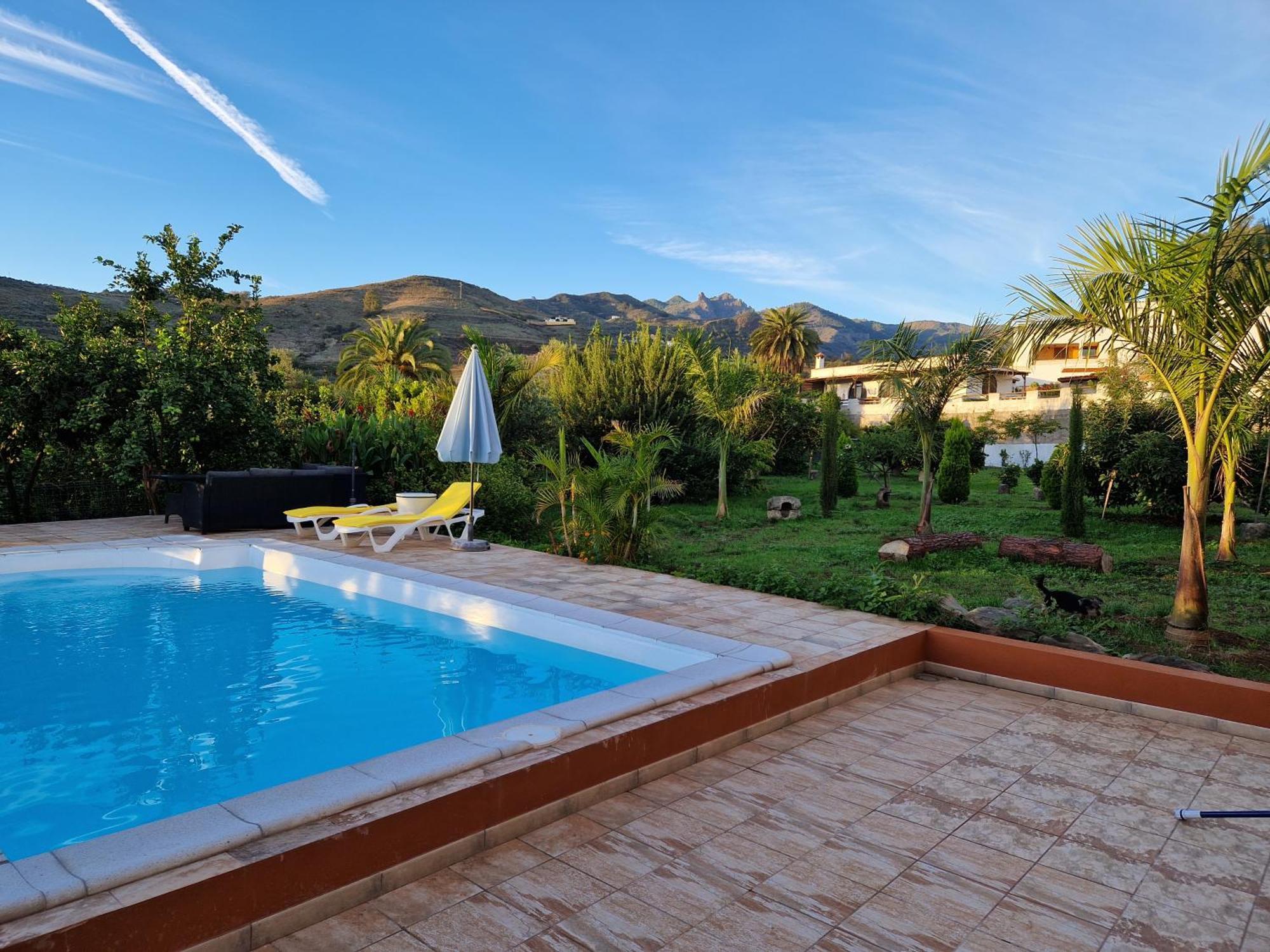 Casa Con Piscina, High-Speed Wi-Fi Y Vistas Villa Santa Brígida Eksteriør billede